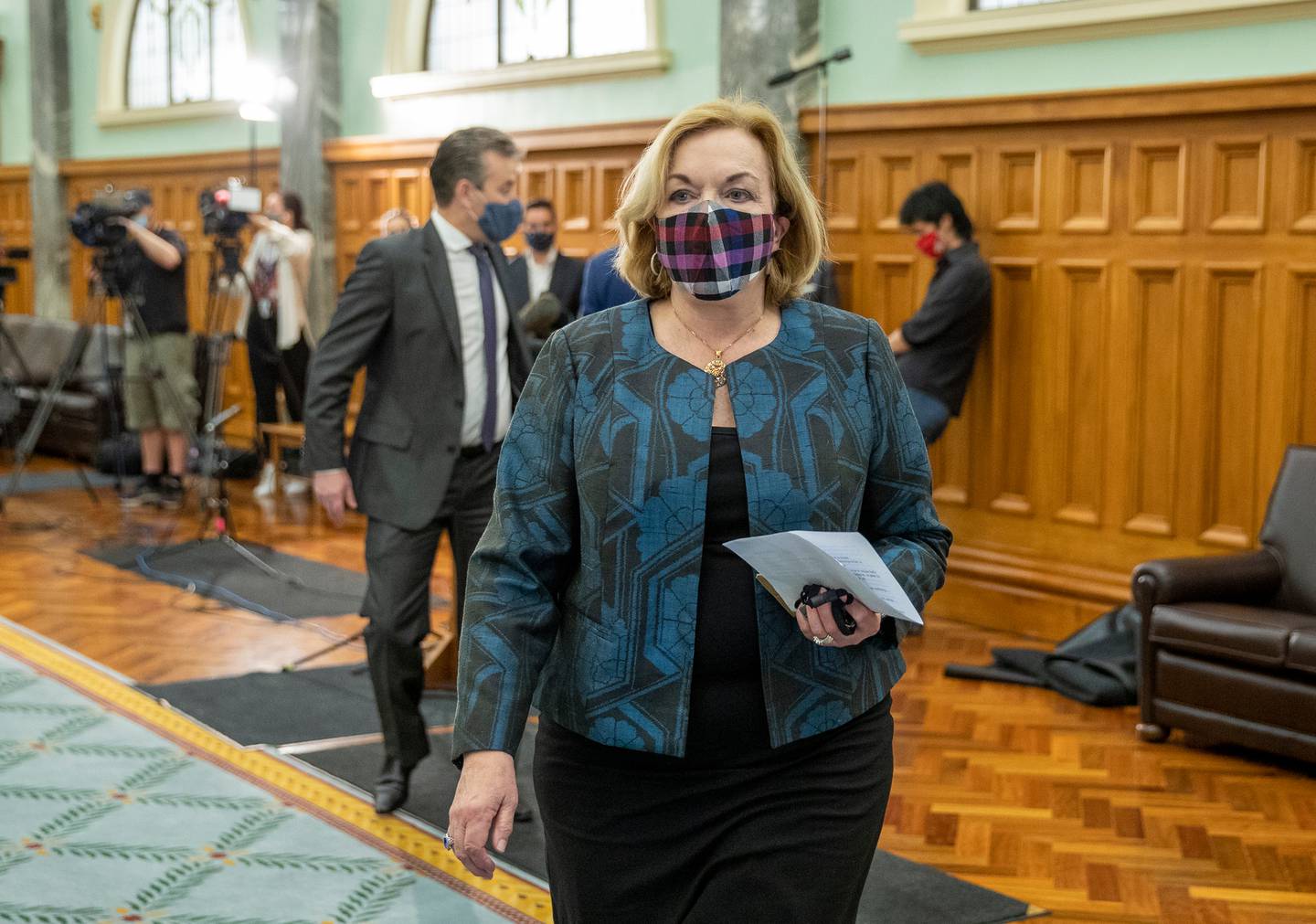 National leader Judith Collins said the Government is creating a two class system. (Photo / Mark Mitchell)