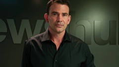 Investigations reporter Michael Morrah spoke at Newshub’s Auckland newsroom in Eden Terrace after the announcement the news outlet would be shut down. Photo / Alyse Wright