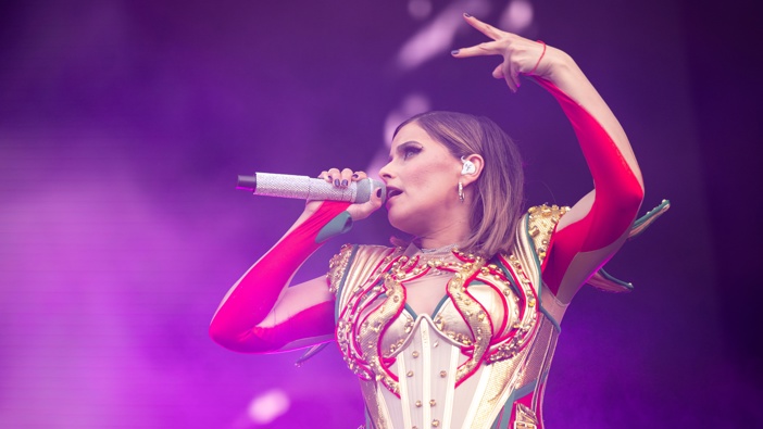 Nelly Furtado performs live at the FAN FEST EURO 2024 ahead of the EURO 2024 at Theresienwiese on June 12, 2024 in Munich, Germany. (Photo by Lukas Barth/Getty Images)