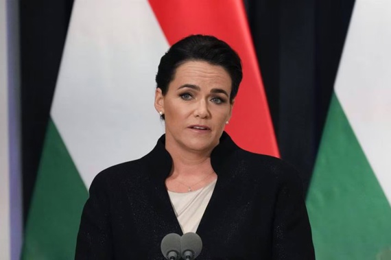 Hungarian President Katalin Novàk. Photo / AP