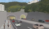 Artist's visualisation of a second Mt Victoria Tunnel in Wellington. Photo / NZTA