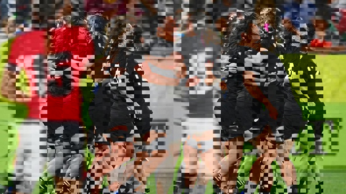 The Black Ferns head into their semifinal on a 10-game winning streak. Photo / Photosport
