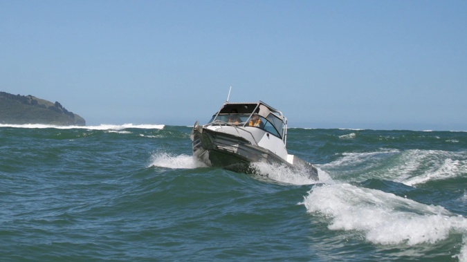 Boaties are being warned to take extra care after two skippers were fined for taking a passenger over the Raglan bar in unsafe conditions. Photo / Supplied