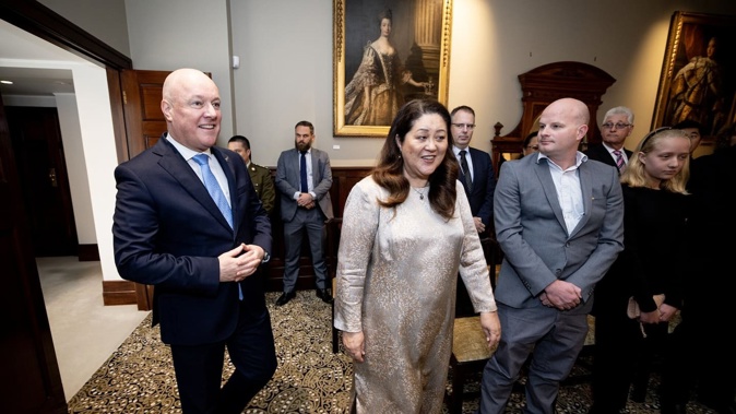 Prime Minister Christopher Luxon said Governor-General Dame Cindy Kiro's term would be extended. Photo / Dean Purcell