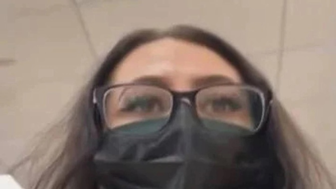 Texas woman Casey Garcia disguised herself for the incident. (Photo / YouTube)
