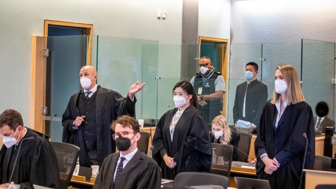 Fang Sun is on trial for murder in the High Court at Auckland. (Photo / Michael Craig)