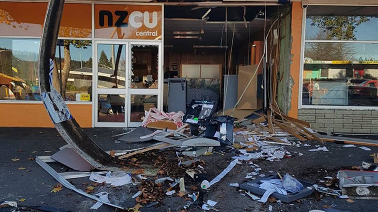 Kawerau man Keelin Ruru used a 20-tonne loader to ram Murupara's NZCU bank in 2019, aiming to steal the contents of an ATM. Photo / Supplied