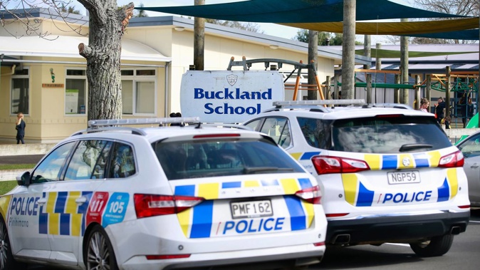 Emergency services are responding to an incident at Buckland School near Pukekohe. Photo / Alex Burton