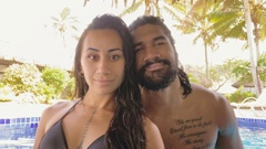 Michael and Tatiana Fatialofa have started a new life in the Cook Islands as the rugby star recovers from a life-threatening injury. (Photo / Tatiana Fatialofa)