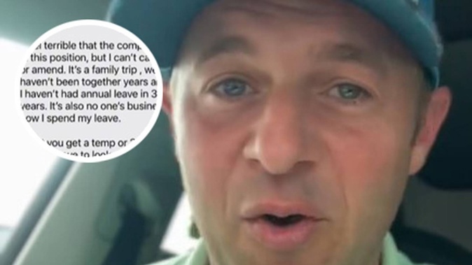 The text exchange between an employer and employee was shared to TikTok by Michael Sanz, a business owner and outsourcing expert.