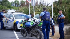 Police confiscated dirt bikes following several arrests of a group of off-trail motorcycle riders who were apprehended on Puketutu Island in Mangere. Photo / Hayden Woodward