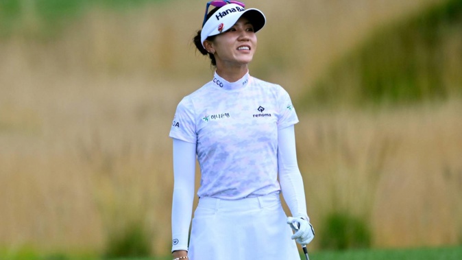Lydia Ko struggled for consistency on Saturday at the Evian Championship. Photo / AP