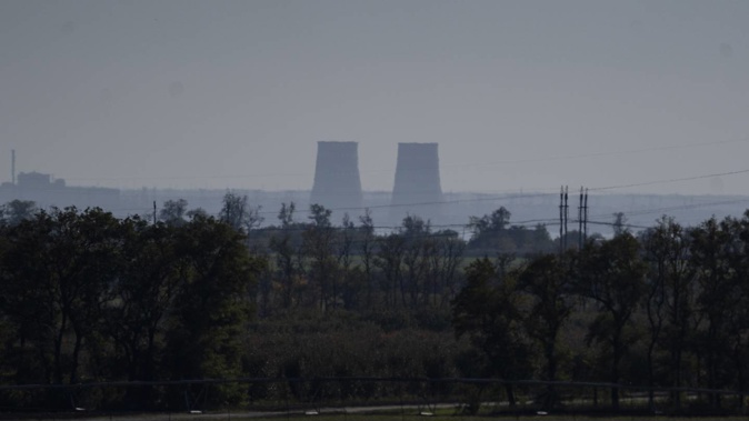 Zaporizhzhia nuclear power plant, in the Dnipropetrovsk region of Ukraine, is running on backup power to run its safety systems. Photo / AP