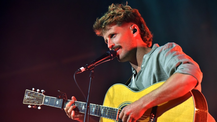 Ziggy Alberts performs on stage at the O2 Forum Kentish Town on August 09, 2024 in London, England. (Photo by C Brandon/Redferns)