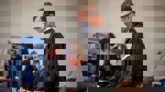 John Dixon QC (standing), alongside Paul Wicks QC, has prosecuted the pair for the SFO. Photo / Michael Craig