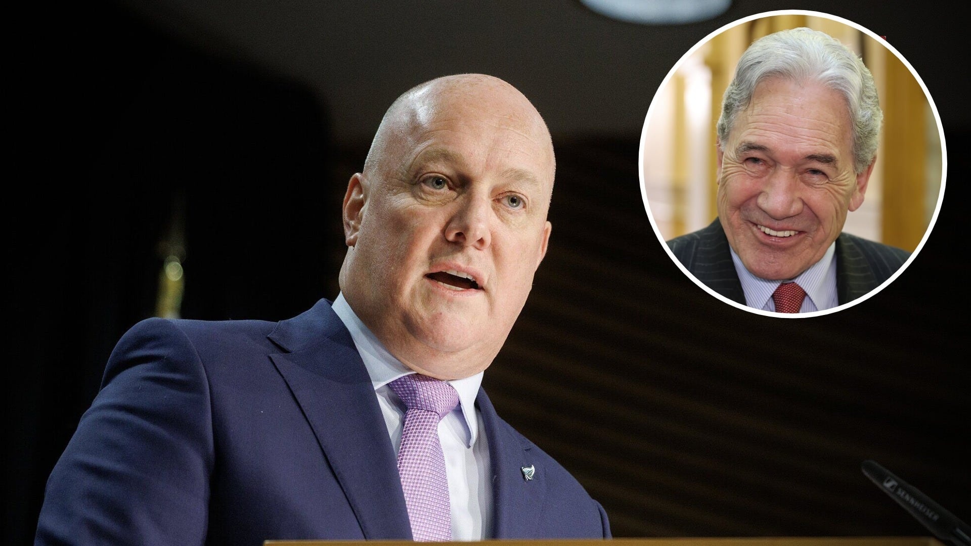 Luxon fires up at Peters: NZ First responsible for PM Jacinda Ardern