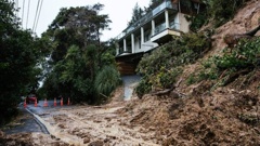 Landslides during the Auckland Anniversary Weekend floods blocked roads and damaged homes and water infrastructure. Photo / Abigail Dougherty, LDR