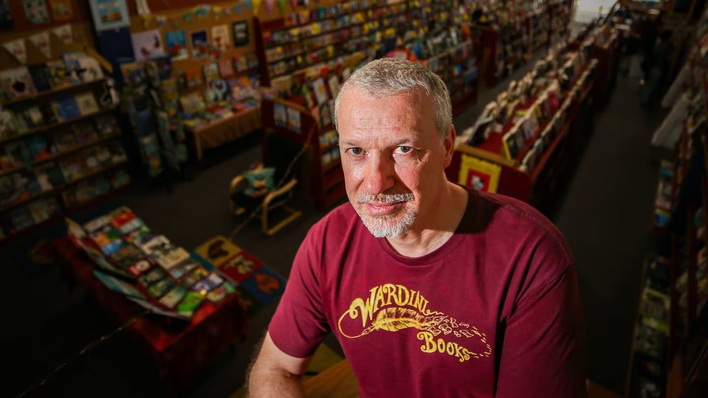 Gareth Ward of Wardini Books and his wife Louise said The Dinner Club was pulled due to concerns over content on the creator's social media. Photo / Paul Taylor