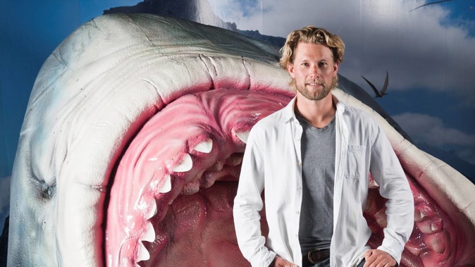 Shark researcher Dr Riley Elliott. Photo / New Zealand Herald