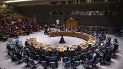 A general view shows a Security Council meeting at United Nations headquarters, Friday, March. 22, 2024. Photo / AP