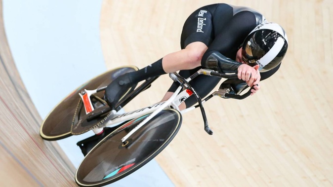 Cambridge teenager Devon Briggs on Day Three of the Glasgow 2023 Cycling World Championships. Photo / Supplied, Paralympics New Zealand