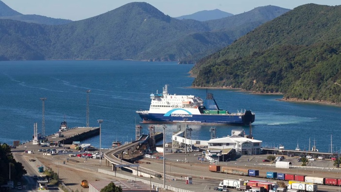 The Bluebridge Cook Strait ferry The Straitsman docking in Picton. File photo / Mark Mitchell