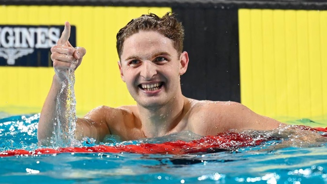 Lewis Clareburt, a double Commonwealth Games champion, will train in Arizona. Photo / Photosport