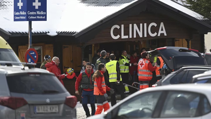 Several people were treated at the medical centre of the Astun ski resort in the Pyrenees Spain after an accident on a chairlift caused multiple injuries. Photo / Getty Images