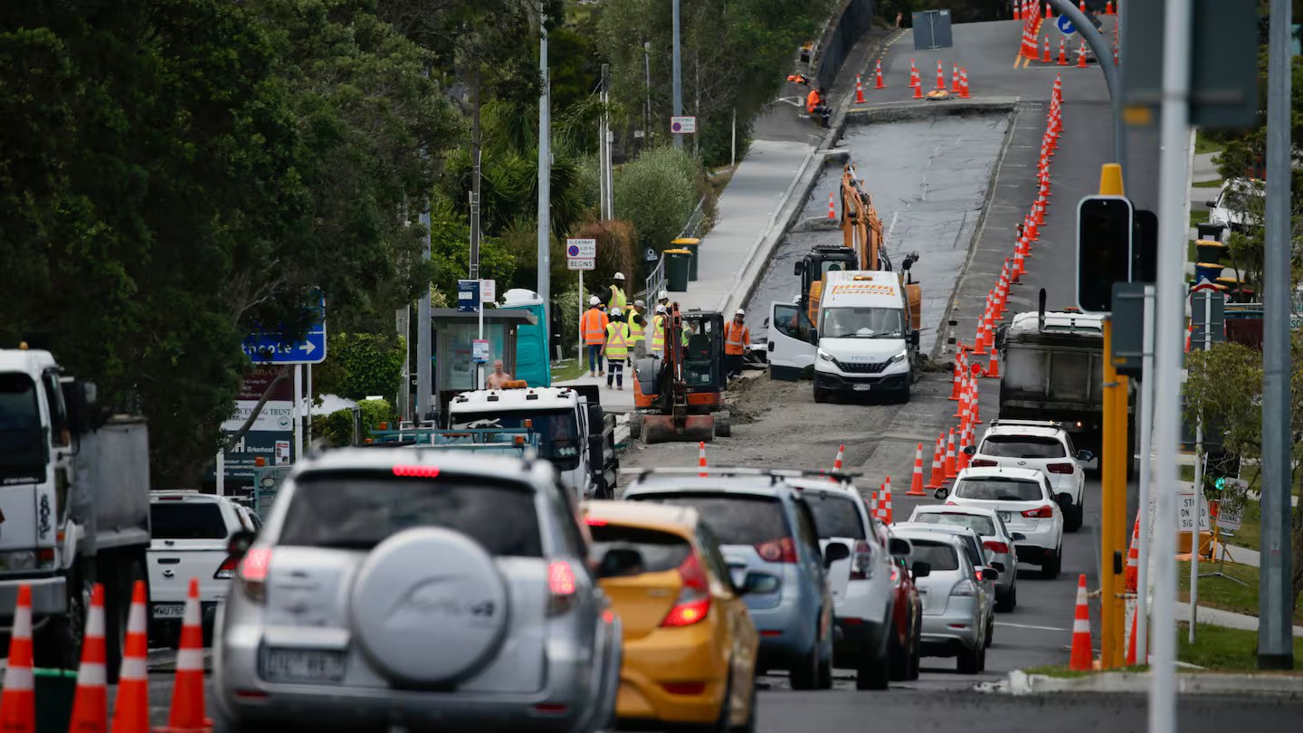The gas leak in Auckland occurred between Pupuke Rd and Onewa Rd and the section of Birkenhead Ave was temporarily closed. Photo / Alex Burton