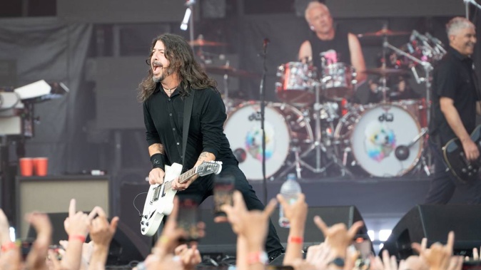 The Foo Fighters are playing at Wellington's Sky Stadium tonight. Photo / Cameron Pitney