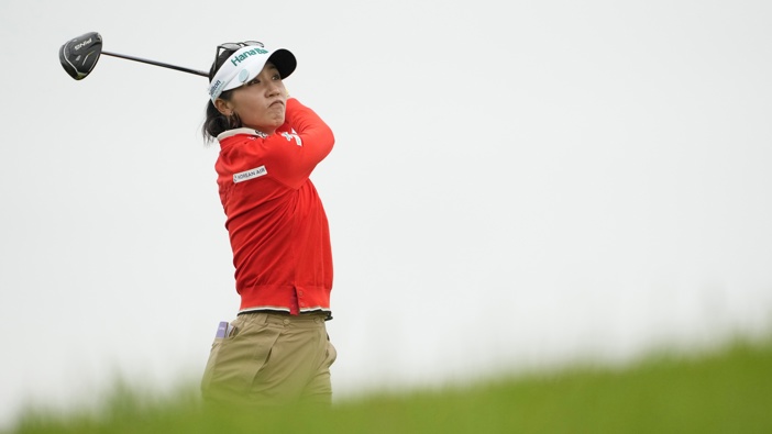 Lydia Ko of New Zealand plays her shot from the eighth tee during the second round of the U.S. Women's Open presented by Ally 2025 at Erin Hills Golf Course on May 30, 2025 in Erin, Wisconsin. (Photo by Patrick McDermott/Getty Images)