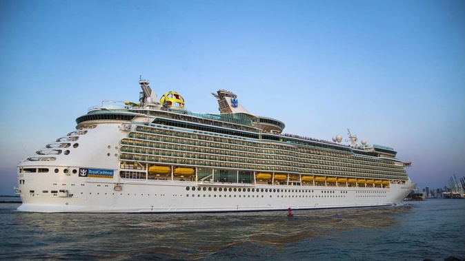 Royal Caribbean's Mariner of the Seas called off the search for the passenger overboard at 5.45pm local time, after a dramatic rescue. Photo / RCCL