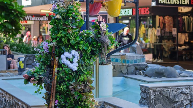 Jarrod Wood had more than $250 stolen while performing on Cuba St in Wellington on Saturday. (Photo / Supplied, Andrew Emps)