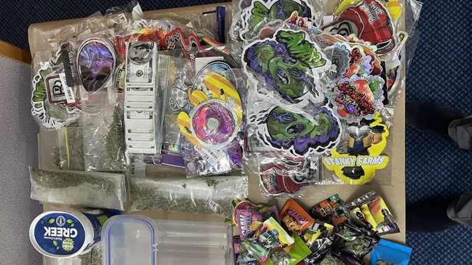 Senior Sergeant Grant Alabaster said he had not previously seen cannabis packaged in lolly packets.