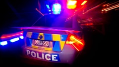 A 100m cordon is in place in Sydenham Christchurch following threats. Photo / NZME