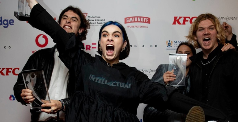 Benee during the 2019 New Zealand Music Awards / Photo: Dean Purcell (NZ Herald)