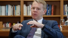 Labour leader Chris Hipkins is more interested in what the Government's doing than "arguing with the Greens". Photo / Mark Mitchell
