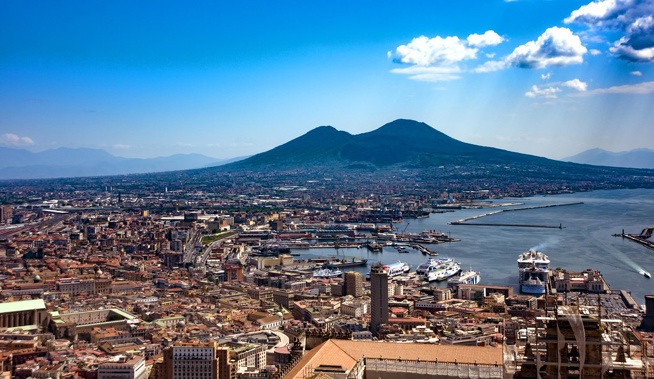 Sprawling Naples and Mountt Vesuvius. Photo / Supplied