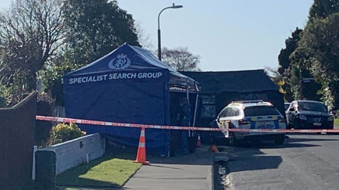 Cheyenne St in Sockburn, Christchurch, after a fatal stabbing yesterday. (Photo / Kurt Bayer)