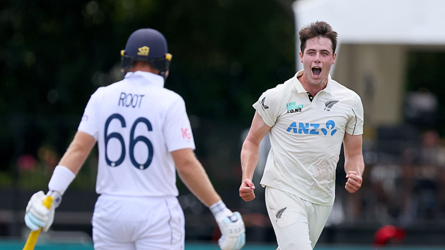 Will O'Rourke dismissed Joe Root for 32. Photo / Photosport