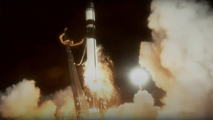 Rocket Lab's On Closer Inspection mission launched from its Mahia complex this morning. Photo / @RocketLab