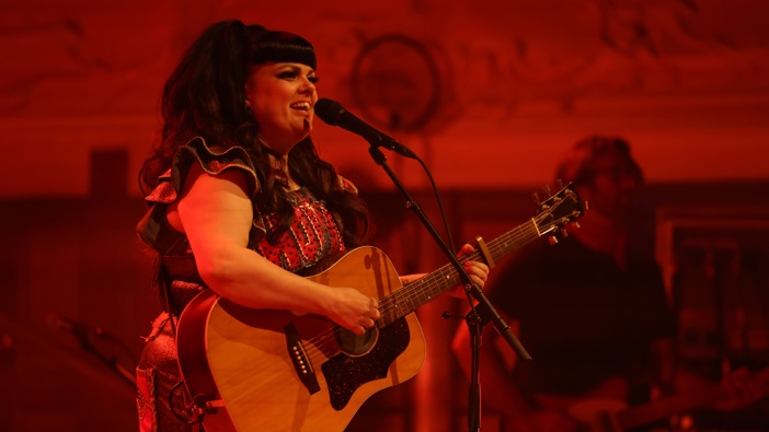 Tami Neilson performs "Neilson Sings Nelson" at Auckland Town Hall on October 18, 2024 in Auckland, New Zealand. (Photo by Dave Simpson/WireImage)