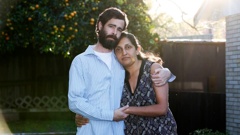 Borja Ares says his wife Alfiya Laxmidhar doesn't blame him for losing $330,000 in a scam and that she is the rock holding the family together. Photo / Michael Cunningham