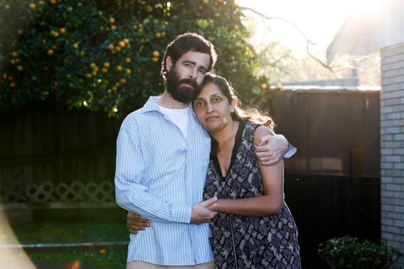 Borja Ares says his wife Alfiya Laxmidhar doesn't blame him for losing $330,000 in a scam and that she is the rock holding the family together. Photo / Michael Cunningham