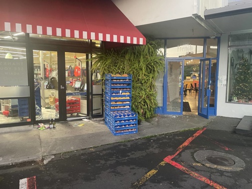 New World Fresh Collective and The Little French Cafe Mt Albert were broken into by thieves this morning. Photo / Supplied