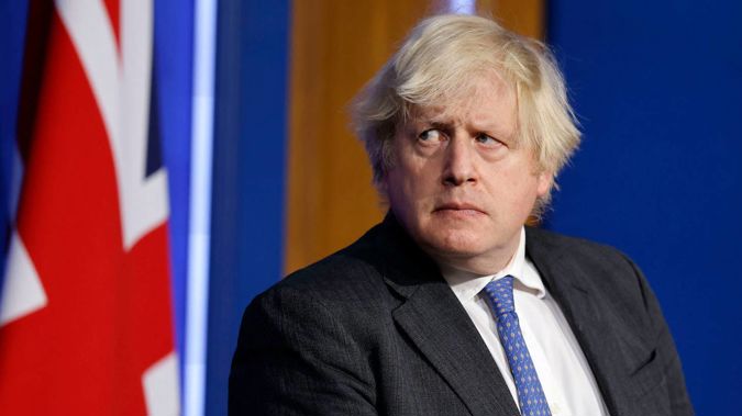 Boris Johnson was one of more than 100 staff members invited to a 'bring your own booze' party during lockdown restrictions. Photo / AP