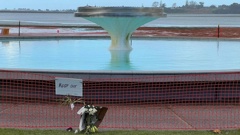 A temporary fence has been placed around the fountain. Photo / Supplied