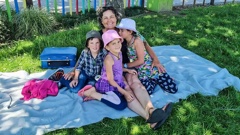 Catherine's children's names are Jayda, Maverick and Ember. They were 8, 7 and 5 when Phillips took them in December 2021. They are now 12, 10 and 9. Photo / Supplied