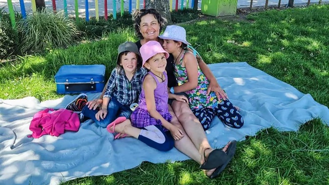 Catherine's children's names are Jayda, Maverick and Ember. They were 8, 7 and 5 when Phillips took them in December 2021. They are now 12, 10 and 9. Photo / Supplied