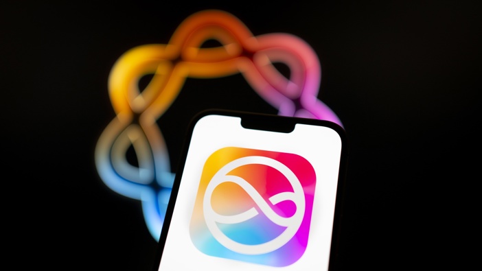 The new Siri logo, now integrated with Apple Intelligence AI.. (Photo by Jaap Arriens/NurPhoto via Getty Images)